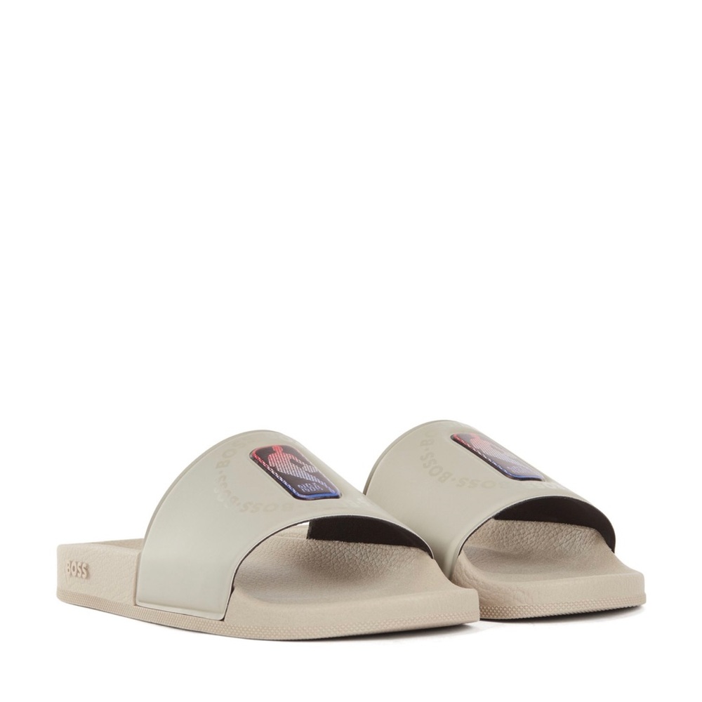 ❤️❤️HUGO BOSS
Collaborative Brand Print NBA Slides